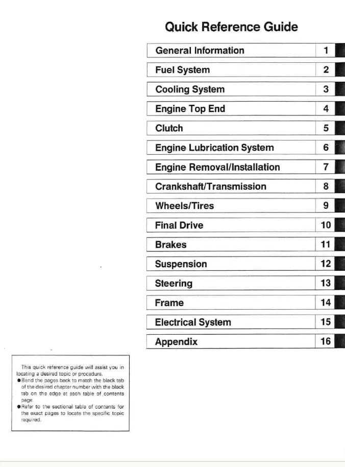 Kawasaki Ninja ZX-7 ZXR750 ZX750R 1993-1995 manual de servicio guía de taller completa Foto 2 de 4