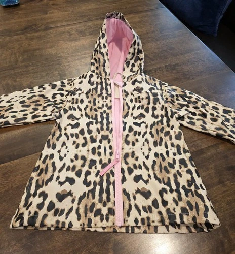 Stephen Joseph Raincoat Girls Size 4T Animal Print Exterior/pink Interior