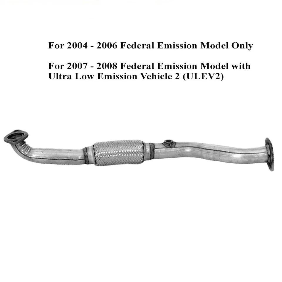 Tubo de escape delantero compatible con: 2004-2008 KIA Spectra 2006-2008 KIA Spectra5 2,0 L Foto 3 de 4