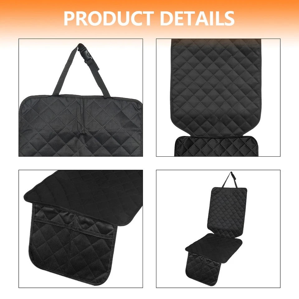 Autositzschoner Kindersitzunterlage Sitzschoner Auto Kindersitz mit Netztaschen - Bild 4 von 4