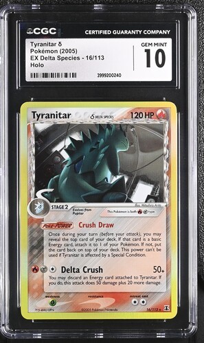 Tyranitar δ graded CGC 10 for sale on eBay