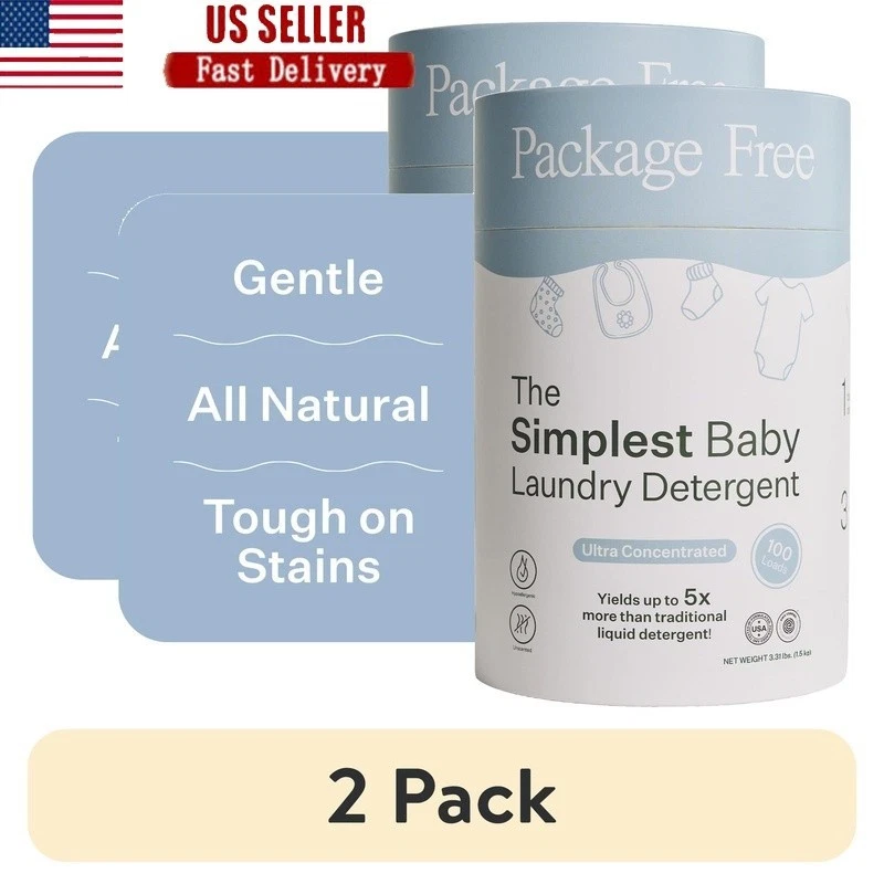 Gentle Baby Laundry Detergent Hypoallergenic Safe Sensitive Skin 100 Loads New
Opens in a new window