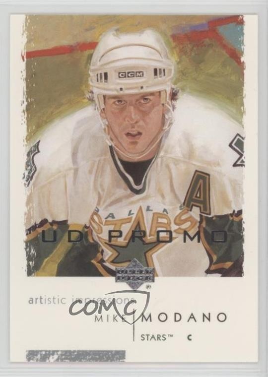 2002-03 Upper Deck Artistic Impressions UD Promo Mike Modano #30 HOF x1f
