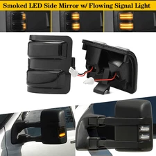 For 2008-16 Ford Super duty Amber Side Mirror Amber LED Flow Turn Signal Lights