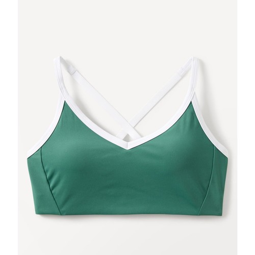 Athleta Seabreeze Bikini Top D-DD Size M Green Swimwear Supportive Swim