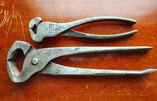 Vintage Vaughan & Bushnell 8" and Wards 6" End Cutting Pliers Nippers USA