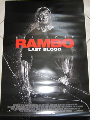 RAMBO LAST BLOOD 2019 Original Final DS 2 Sided 27x40'' US Movie Poster Stallone