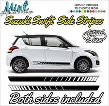 SUZUKI SWIFT SPORT Side Stripes Decals Stickers CAR Graphics FREE P&P 012