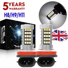 2 Pack Bright White H8 LED Light Bulbs Angel Eyes Halo Ring For BMW E92 E91 E60