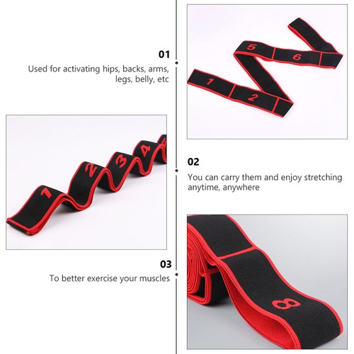 2 Pcs magasin Yoga Ceinture Extensible Fitness Élastiques Exercice Bandes Sangles