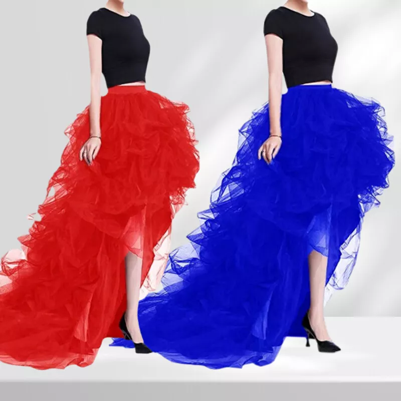 Puffy tulle top skirt high waist