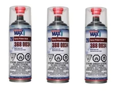 SprayMax Black 2K Epoxy Primer, 3680034, Aerosol (3 Pack)