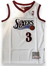 Youth Allen Iverson 76ers Mitchell & Ness Throwback Jersey - White