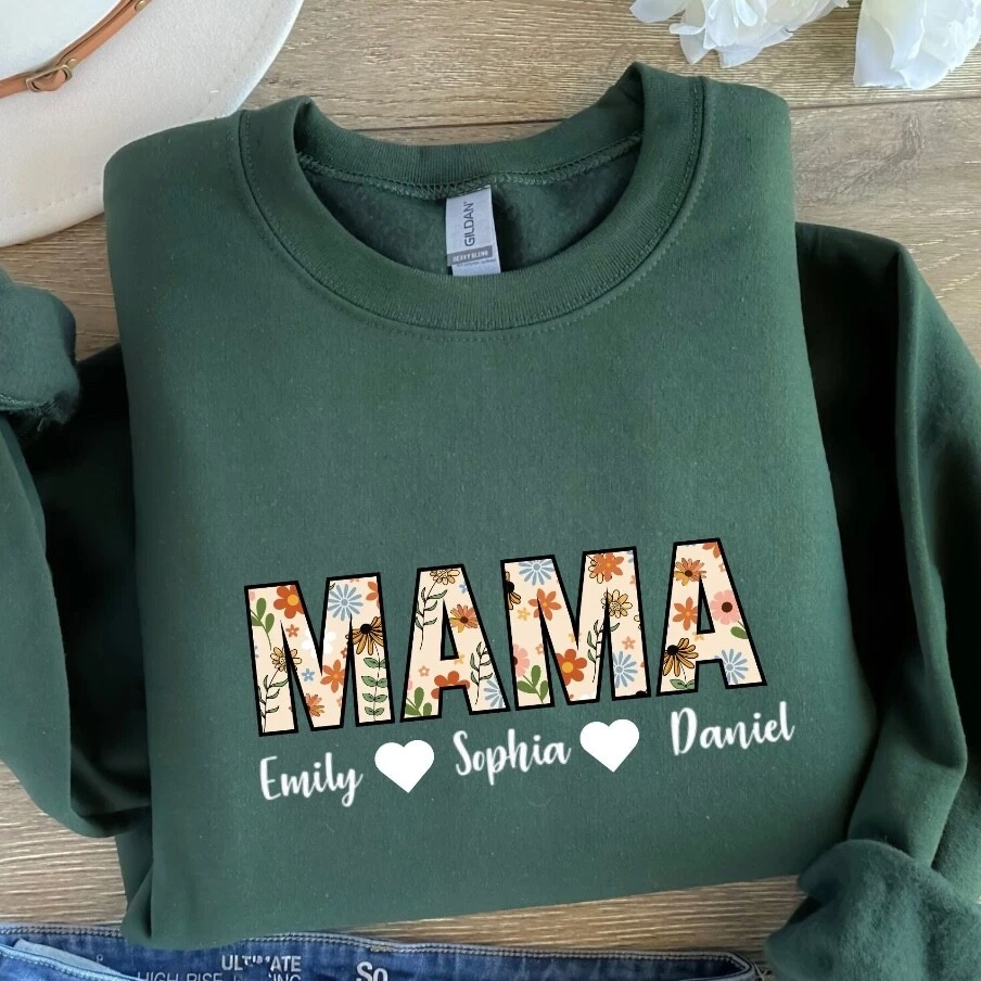 Персонализированная толстовка мамы с именами детей, подарок на день матери, подарки на день рождения - Изображение 4 из 4