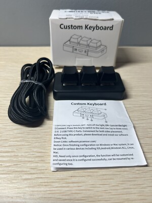 USB Mechanical Gaming Keyboard 3 Key Mini Keypad