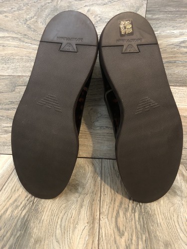 Emporio Armani Double Strap Monk Dress Shoes In Tortoise Patent Leather Size 9 - Picture 6 of 11