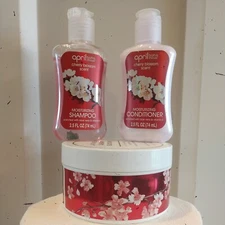 3 Items:BBW " JAPANESE CHERRY BLOSSOM" Body Butter+ Shampoo+ Conditioner  Travel
