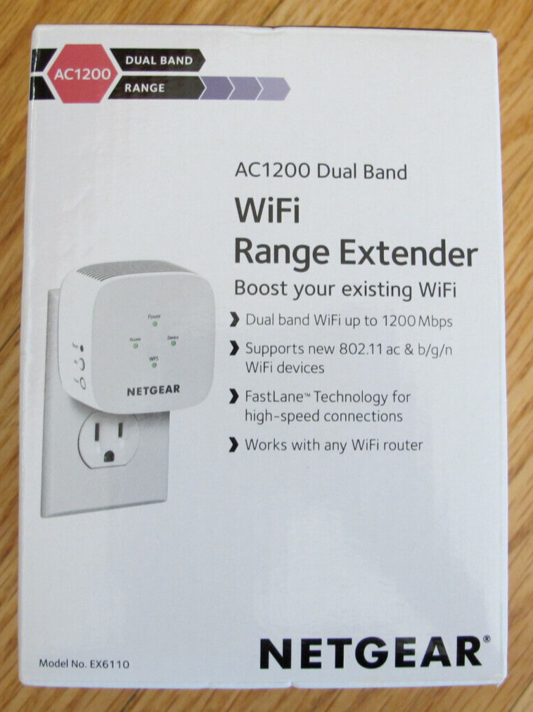 NETGEAR EX6110-100NAS AC1200 WiFi Range Extender