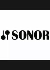 Sonor Drum Head Logo Decal Black High Quality Permanent Vinyl Made USA 1.75 X 9  