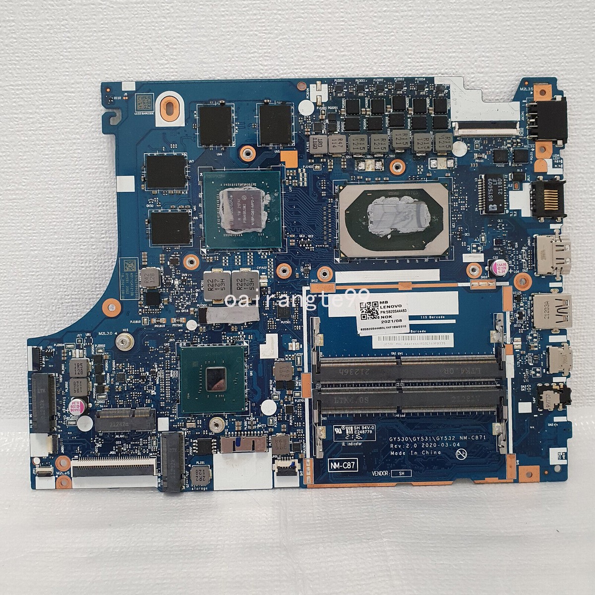 NM-C871 For Lenovo 3-15IMH05/5-15IMH05 Motherboard I5/I7 CPU