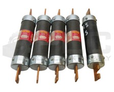LOT OF 5 BUSSMANN FRS-R-125 TIME DELAY DUAL ELEMENT FUSE 125A 600VAC