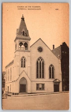 MA, Haverhill, Church of the Nazerene, Vintage Postcard
