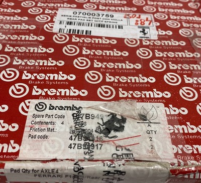 FERRARI 488 F12 812 F8 hinten bremsbelag, kit of rear pad set pads  