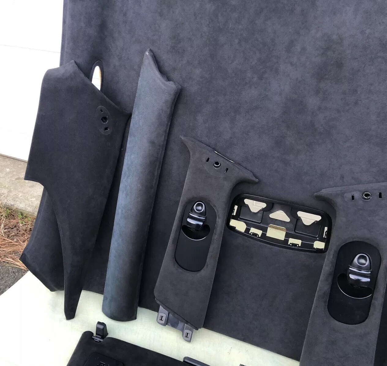 M139 MASERATI 03-08 QUATTROPORTE SUEDE HEADLINER A B C PILLAR SUN VISOR