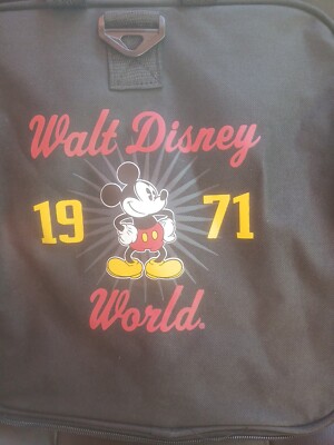 Disneyland Resort Black Duffle Bag 1955 Vintage Mickey Mouse