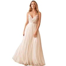 NWT Anthropologie BHLDN Needle & Thread Elsie Cami Floral Maxi Dress Size 14