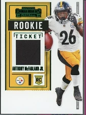 2020 Contenders Rookie Ticket Green RC Anthony McFarland Jr #RTS-AMF