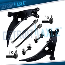 Front Lower Control Arms + Tie Rods Sway Bars for 2-Door Toyota Rav4 1996-2000