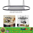 Hanging Pot Holder Pan Hanger Iron Kitchen Rack Cookware Organizer Storage Shelf
