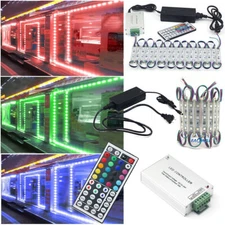 5050 SMD 3 LED Module Light For Store Front Window Sign Lamp +Remote+Power