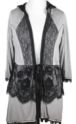Tredy Jacke Spitzenjacke mit Kapuze Damen Gr.38 sehr guter Zustand
