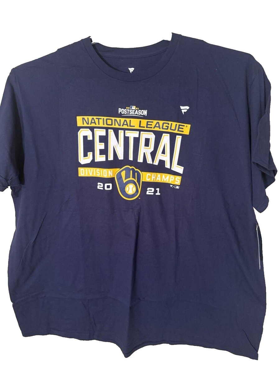 Fanatics 2021 Milwaukee Brewers NL Division Champs Shirt New SIze Size 5XL