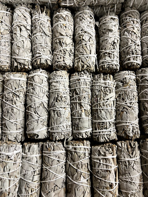 30 White Sage Smudge 4'' Sticks Spiritual Use, Home & Office Negativity Removal