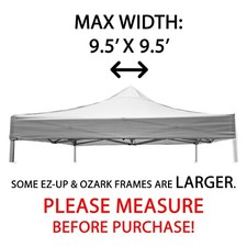 Commercial 10x10 Canopy Replacement Top Universal Pop Up Canopy Replacement Top