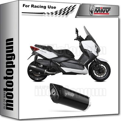 exhaust racing open mover stahl schwarz mivv fur yamaha x-max 400 2015 15