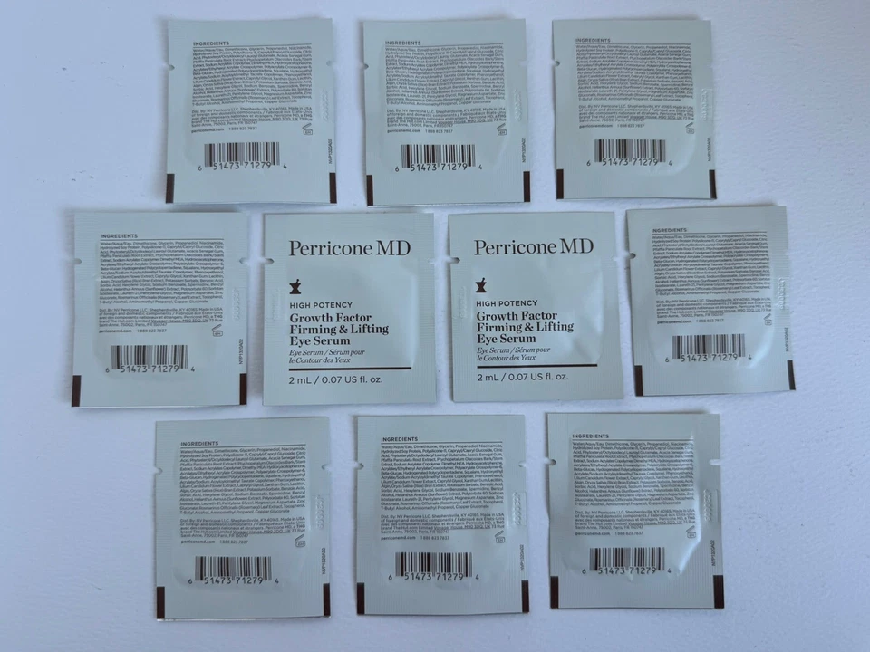 10X Perricone MD Samples Face Finishing Moisturizer Eye Cream Rejuvenating Serum - Image 2 of 2