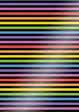 Rainbow Stripes - Mirri Card Specials - A4 Card - 3 Sheets