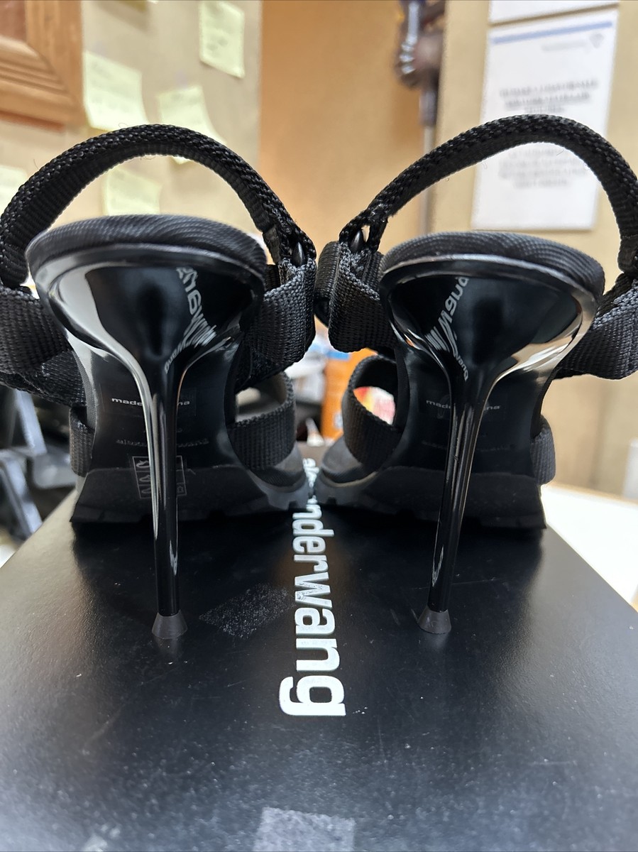Alexander Wang Julie Sport Thong Black Nylon Size 40.5/10.5 Alexander Wang Julie Sport Thong Black Nylon Size 40.5/10.5