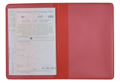 KFZ Schein Hülle viele Farben NEU Fahrzeugschein Mappe Etui Auweis Kartenhülle - Bild 13 von 96