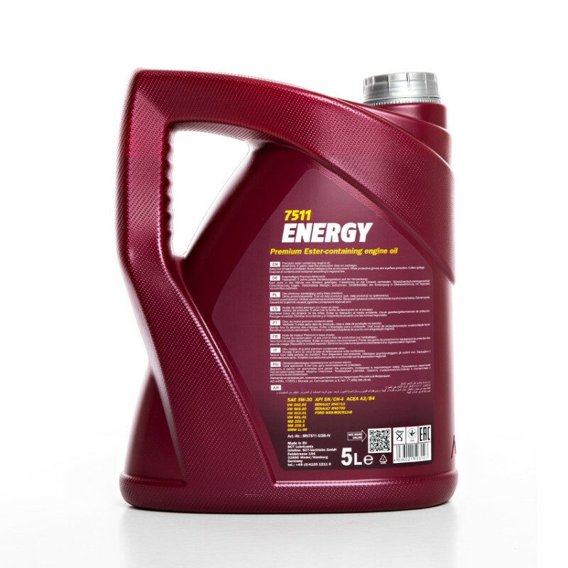 MANNOL Motoröl Energy 7511 5W-30 – 6er Pack Für Volle Leistung Und Schutz