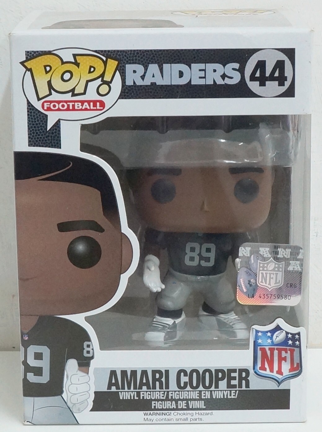 Funko Pop! Football Nfl: Amari Cooper. Raiders N. 44. Action Figure Cm 10. Funko