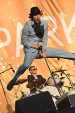 Paul Smith of British alternative rock band Maximo Park live on st- Old Photo 17