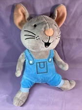 IF YOU GIVE A MOUSE A COOKIE 2021 Kohls Cares Plush Gray Mouse Blue Overalls 12"