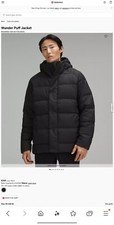 Lululemon Wunder Puff Jacket Black Size Mens Size: Uk Size M