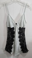 Victoria's Secret Women's Sleeveless Nightgown Chemise Slip Lace 100 Silk Sz M