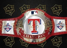 Texas Rangers MLB base ball Championship Belt 4mm Zinc